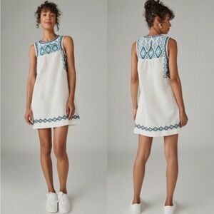 Embroidered Sleeveless Dress